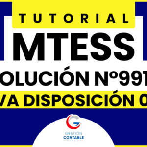 0125 MTESS RG 991/24 NUEVA DISPOSICION 01/25 (VIDEO TUTORIAL + MATERIALES)