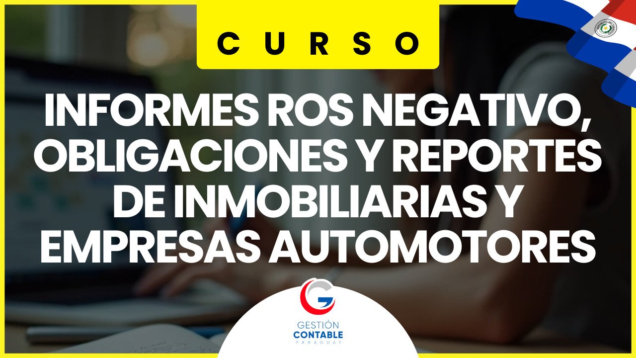0125 INMOBILIARIAS Y AUTOMORES INFORME ROS NEGATIVO (UNICA CLASE)
