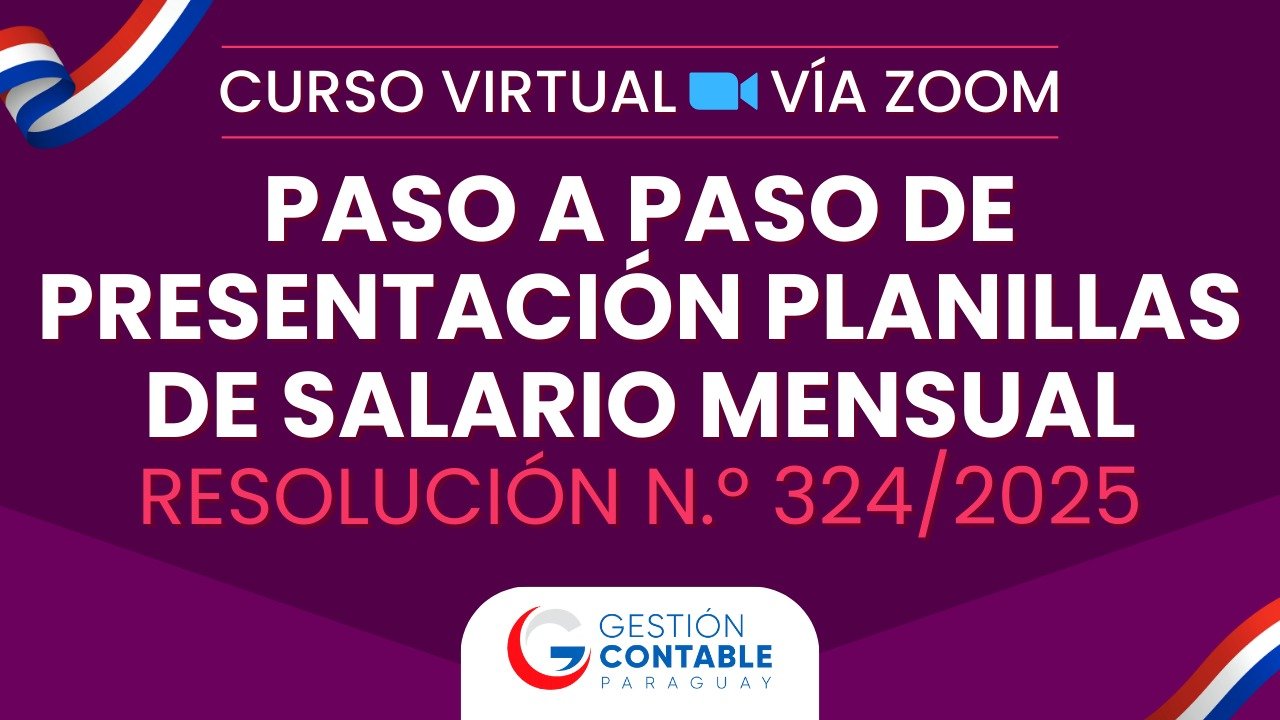 0925 RG324 PASO A PASO PLANILLA DE SALARIO (ÚNICA CLASE)