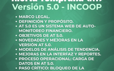 ALERTA TEMPRANA (AT) – VERSIÓN 5.0 INCOOP
