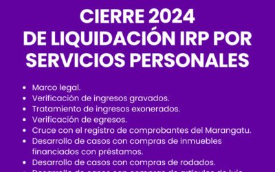 𝐂𝐈𝐄𝐑𝐑𝐄 𝟐𝟎𝟐𝟒 𝐃𝐄 𝐋𝐈𝐐𝐔𝐈𝐃𝐀𝐂𝐈𝐎́𝐍 𝐈𝐑𝐏 𝐏𝐎𝐑 𝐒𝐄𝐑𝐕𝐈𝐂𝐈𝐎𝐒 𝐏𝐄𝐑𝐒𝐎𝐍𝐀𝐋𝐄𝐒