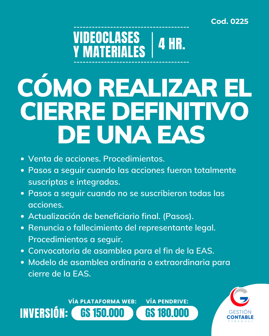 𝐕𝐈𝐃𝐄𝐎 𝐂𝐋𝐀𝐒𝐄𝐒 & 𝐌𝐀𝐓𝐄𝐑𝐈𝐀𝐋𝐄𝐒  4️⃣𝐇𝐒  𝐂𝐎́𝐌𝐎 𝐑𝐄𝐀𝐋𝐈𝐙𝐀𝐑 𝐄𝐋 𝐂𝐈𝐄𝐑𝐑𝐄 𝐃𝐄𝐅𝐈𝐍𝐈𝐓𝐈𝐕𝐎 𝐃𝐄 𝐔𝐍𝐀 𝐄𝐀𝐒 (𝐄𝐌𝐏𝐑𝐄𝐒𝐀 𝐃𝐄 𝐀𝐂𝐂𝐈𝐎𝐍𝐄𝐒 𝐒𝐈𝐌𝐏𝐋𝐈𝐅𝐈𝐂𝐀𝐃𝐀𝐒)