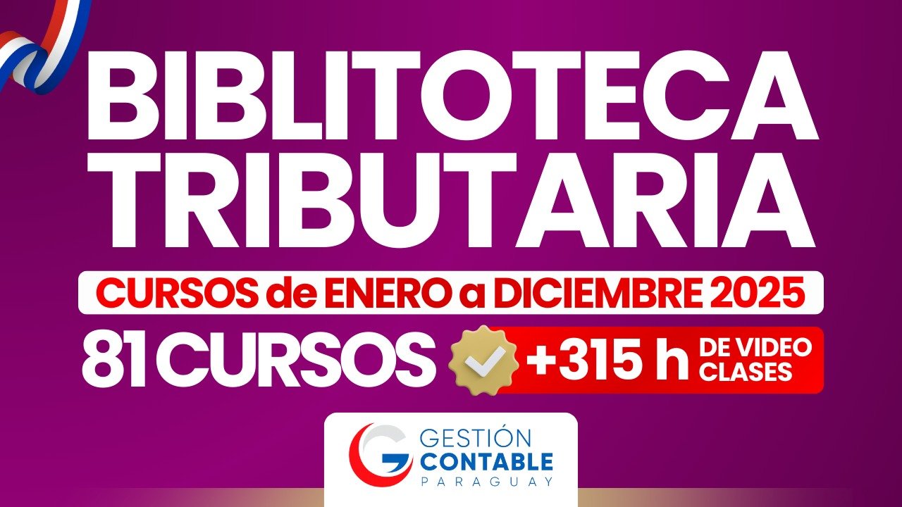 0126 BIBILIOTECA TRIBUTARIA 81 CURSOS (ENERO A DICIEMBRE 2025)