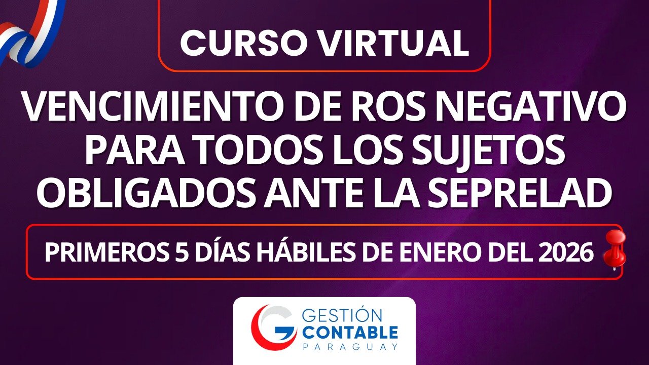 0126 VENCIMIENTO ROS NEGATIVO SEPRELAD (ÚNICA CLASE)