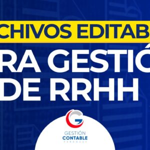1025 ARCHIVOS EDITABLES GESTION DE RRHH (DESCARGABLE)