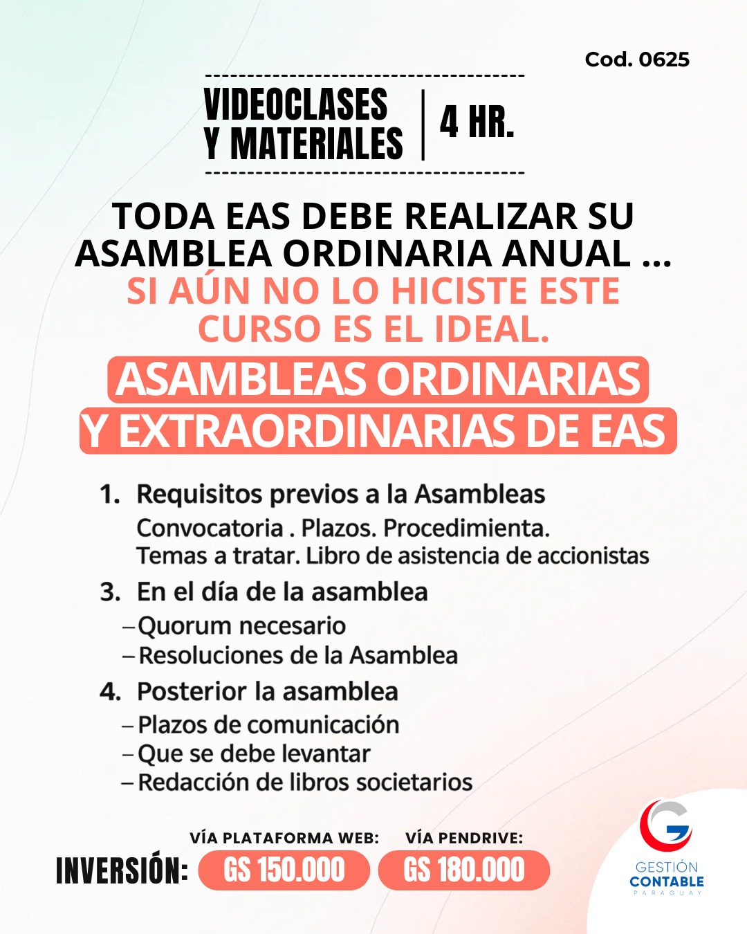 𝐕𝐈𝐃𝐄𝐎 𝐂𝐋𝐀𝐒𝐄𝐒 & 𝐌𝐀𝐓𝐄𝐑𝐈𝐀𝐋𝐄𝐒  4️⃣ 𝐇𝐒   𝗔𝗦𝗔𝗠𝗕𝗟𝗘𝗔𝗦 𝗢𝗥𝗗𝗜𝗡𝗔𝗥𝗜𝗔𝗦 𝗬 𝗘𝗫𝗧𝗥𝗔𝗢𝗥𝗗𝗜𝗡𝗔𝗥𝗜𝗔𝗦 𝗗𝗘 𝗘𝗔𝗦  