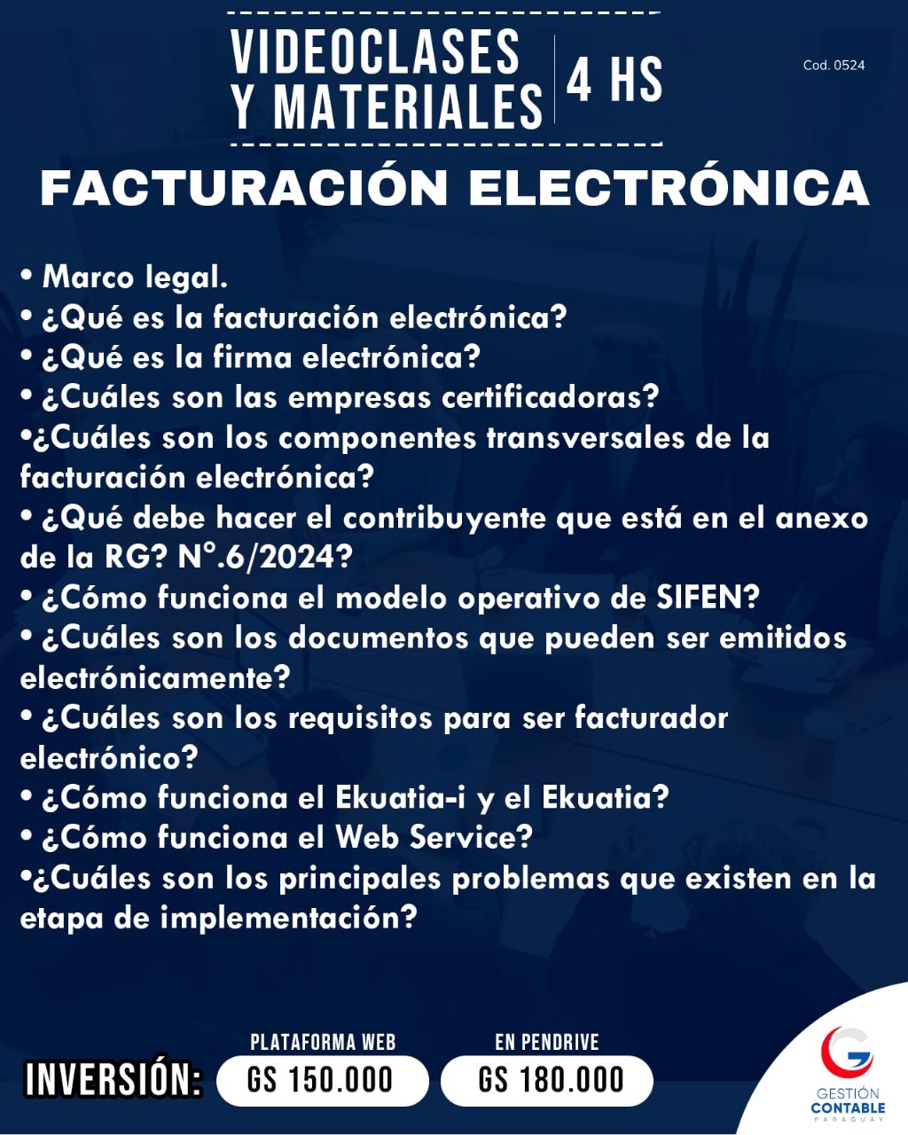 𝐕𝐈𝐃𝐄𝐎 𝐂𝐋𝐀𝐒𝐄𝐒 & 𝐌𝐀𝐓𝐄𝐑𝐈𝐀𝐋𝐄𝐒  𝐅𝐀𝐂𝐓𝐔𝐑𝐀𝐂𝐈𝐎́𝐍 𝐄𝐋𝐄𝐂𝐓𝐑𝐎́𝐍𝐈𝐂𝐀   𝐂𝐀𝐑𝐀𝐂𝐓𝐄𝐑𝐈́𝐒𝐓𝐈𝐂𝐀𝐒, 𝐏𝐑𝐎𝐂𝐄𝐃𝐈𝐌𝐈𝐄𝐍𝐓𝐎𝐒 𝐘 𝐑𝐆-𝐍°.𝟔/𝟐𝟎𝟐𝟒