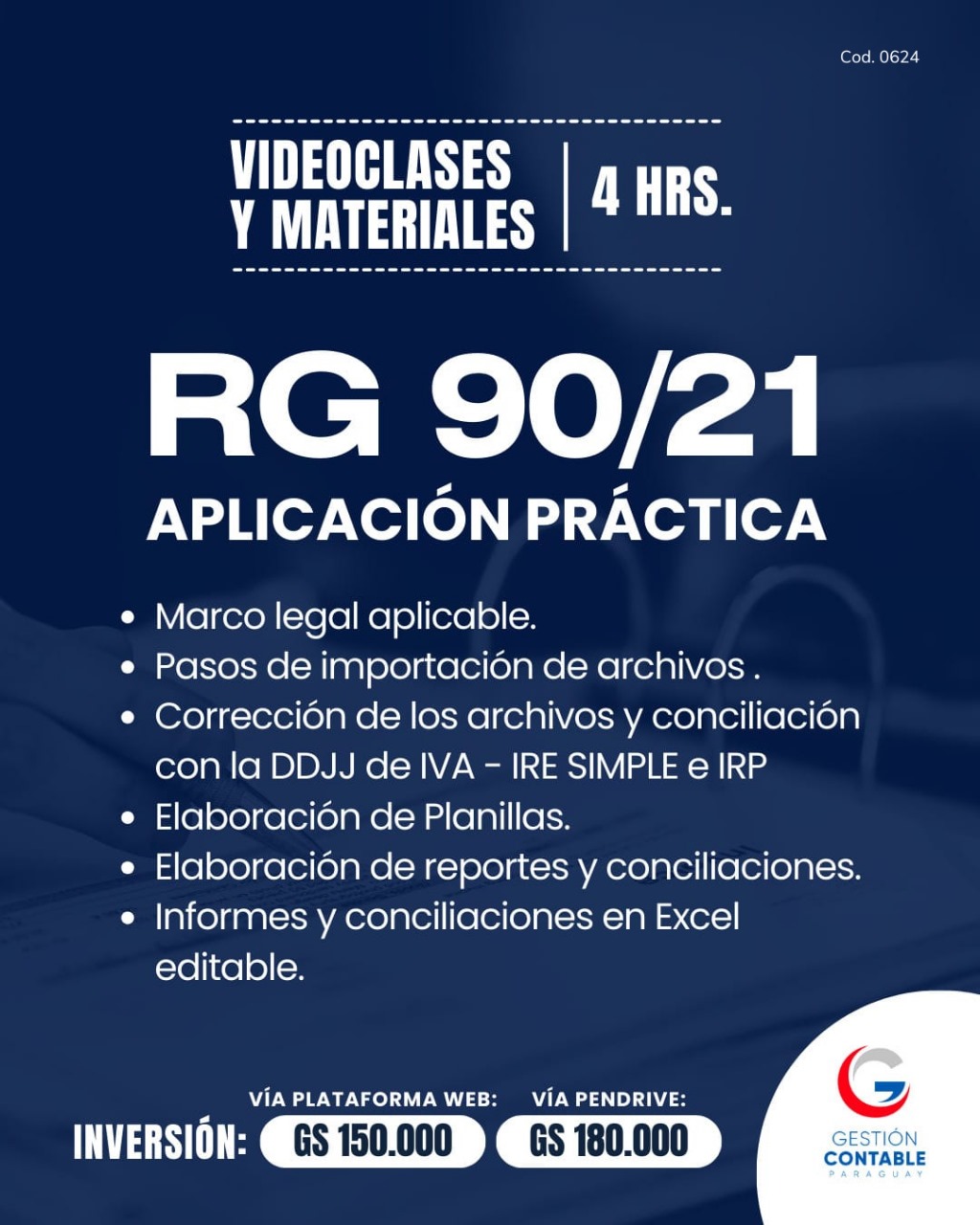 𝐕𝐈𝐃𝐄𝐎 𝐂𝐋𝐀𝐒𝐄𝐒 & 𝐌𝐀𝐓𝐄𝐑𝐈𝐀𝐋𝐄𝐒  𝐑𝐆 𝟗𝟎/𝟐𝟏- 𝐀𝐏𝐋𝐈𝐂𝐀𝐂𝐈𝐎́𝐍 𝐏𝐑𝐀́𝐂𝐓𝐈𝐂𝐀