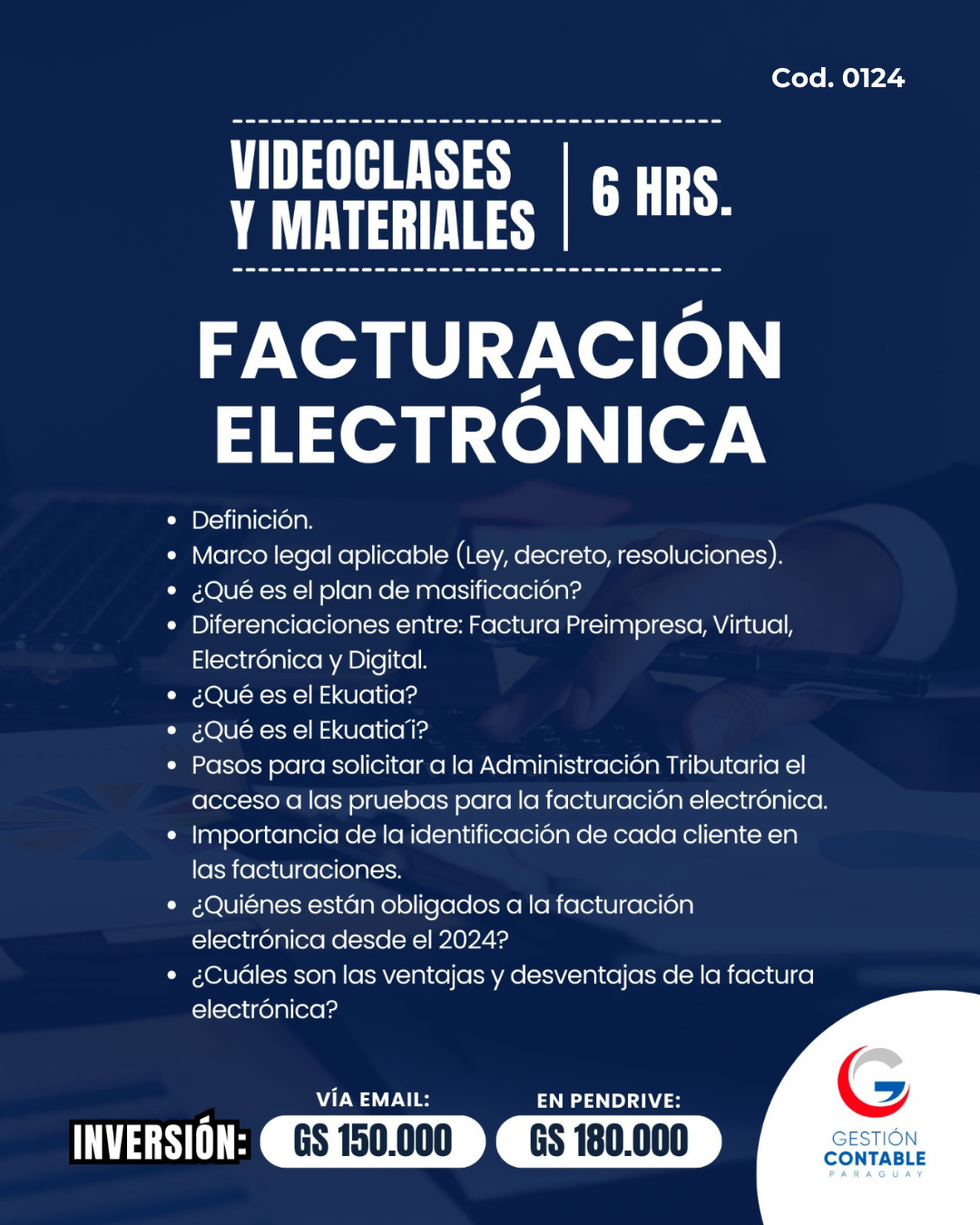 𝐕𝐈𝐃𝐄𝐎 𝐂𝐋𝐀𝐒𝐄𝐒 & 𝐌𝐀𝐓𝐄𝐑𝐈𝐀𝐋𝐄𝐒  6️⃣  𝑯𝑶𝑹𝑨𝑺  𝗙𝗔𝗖𝗧𝗨𝗥𝗔𝗖𝗜𝗢́𝗡 𝗘𝗟𝗘𝗖𝗧𝗥𝗢́𝗡𝗜𝗖𝗔