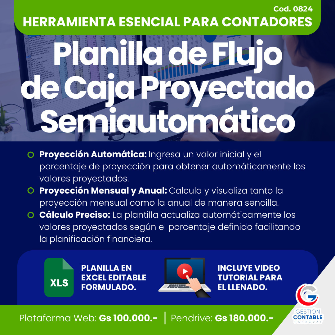🧮 𝗣𝗹𝗮𝗻𝗶𝗹𝗹𝗮 𝗱𝗲 𝗙𝗹𝘂𝗷𝗼 𝗱𝗲 𝗖𝗮𝗷𝗮 𝗣𝗿𝗼𝘆𝗲𝗰𝘁𝗮𝗱𝗼 𝗦𝗲𝗺𝗶𝗮𝘂𝘁𝗼𝗺𝗮́𝘁𝗶𝗰𝗼 💼