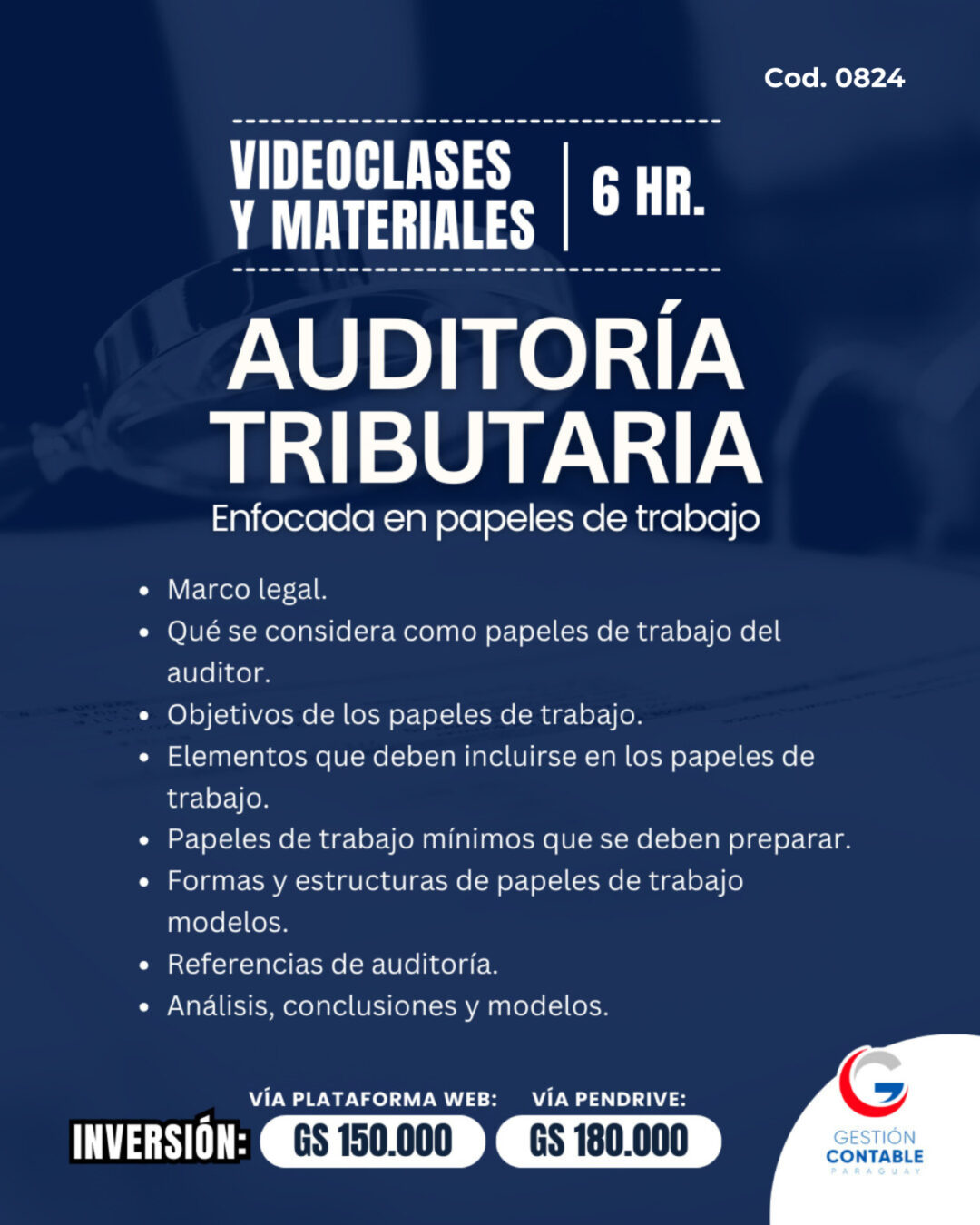 𝐕𝐈𝐃𝐄𝐎 𝐂𝐋𝐀𝐒𝐄𝐒 & 𝐌𝐀𝐓𝐄𝐑𝐈𝐀𝐋𝐄𝐒  6️⃣ horas   𝐀𝐔𝐃𝐈𝐓𝐎𝐑𝐈𝐀 𝐓𝐑𝐈𝐁𝐔𝐓𝐀𝐑𝐈𝐀 𝐏𝐚𝐩𝐞𝐥𝐞𝐬 𝐝𝐞 𝐭𝐫𝐚𝐛𝐚𝐣𝐨