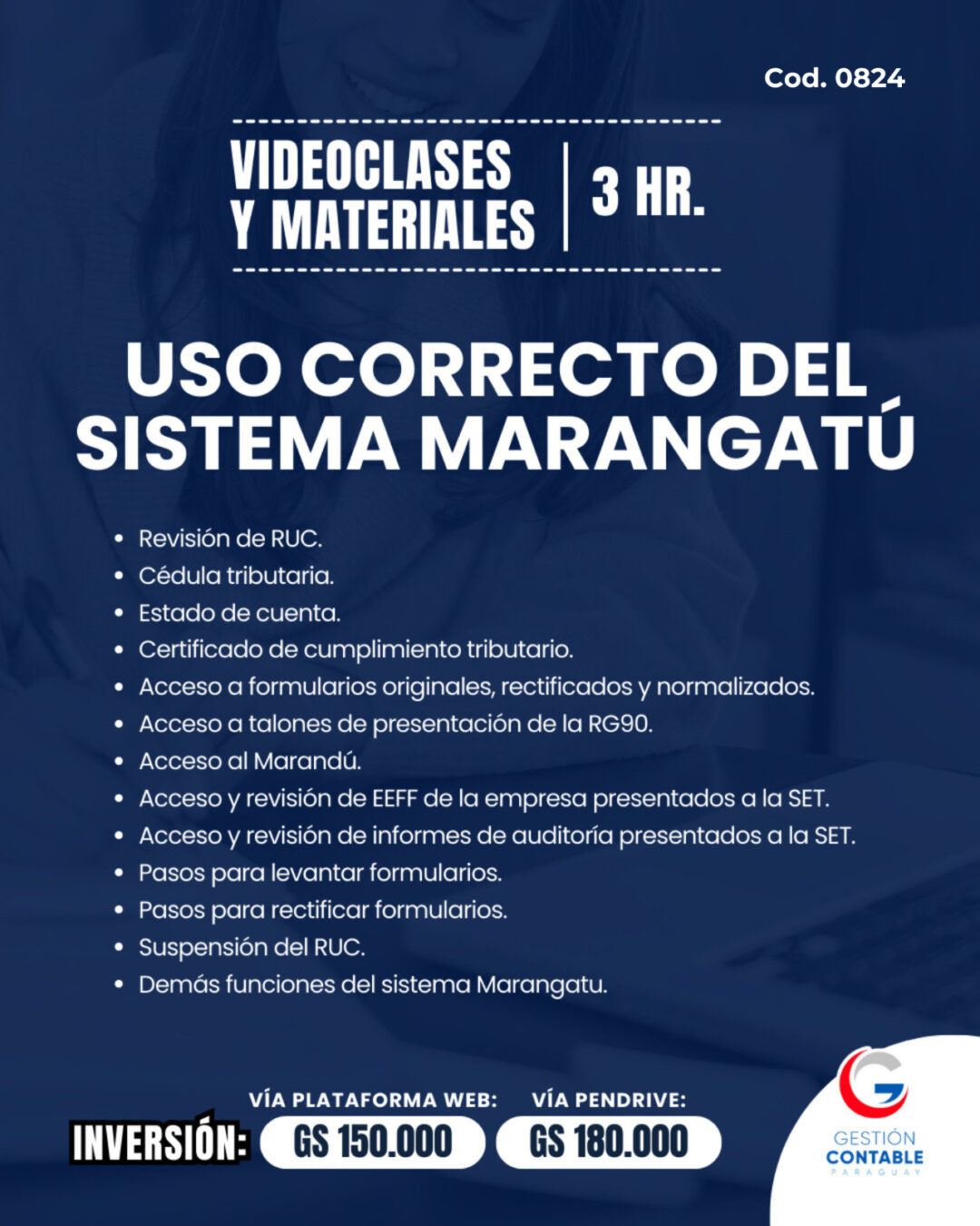 𝐕𝐈𝐃𝐄𝐎 𝐂𝐋𝐀𝐒𝐄𝐒 & 𝐌𝐀𝐓𝐄𝐑𝐈𝐀𝐋𝐄𝐒  3️⃣ horas  𝗨𝗦𝗢 𝗖𝗢𝗥𝗥𝗘𝗖𝗧𝗢 𝗗𝗘𝗟 𝗦𝗜𝗦𝗧𝗘𝗠𝗔 𝗠𝗔𝗥𝗔𝗡𝗚𝗔𝗧𝗨 