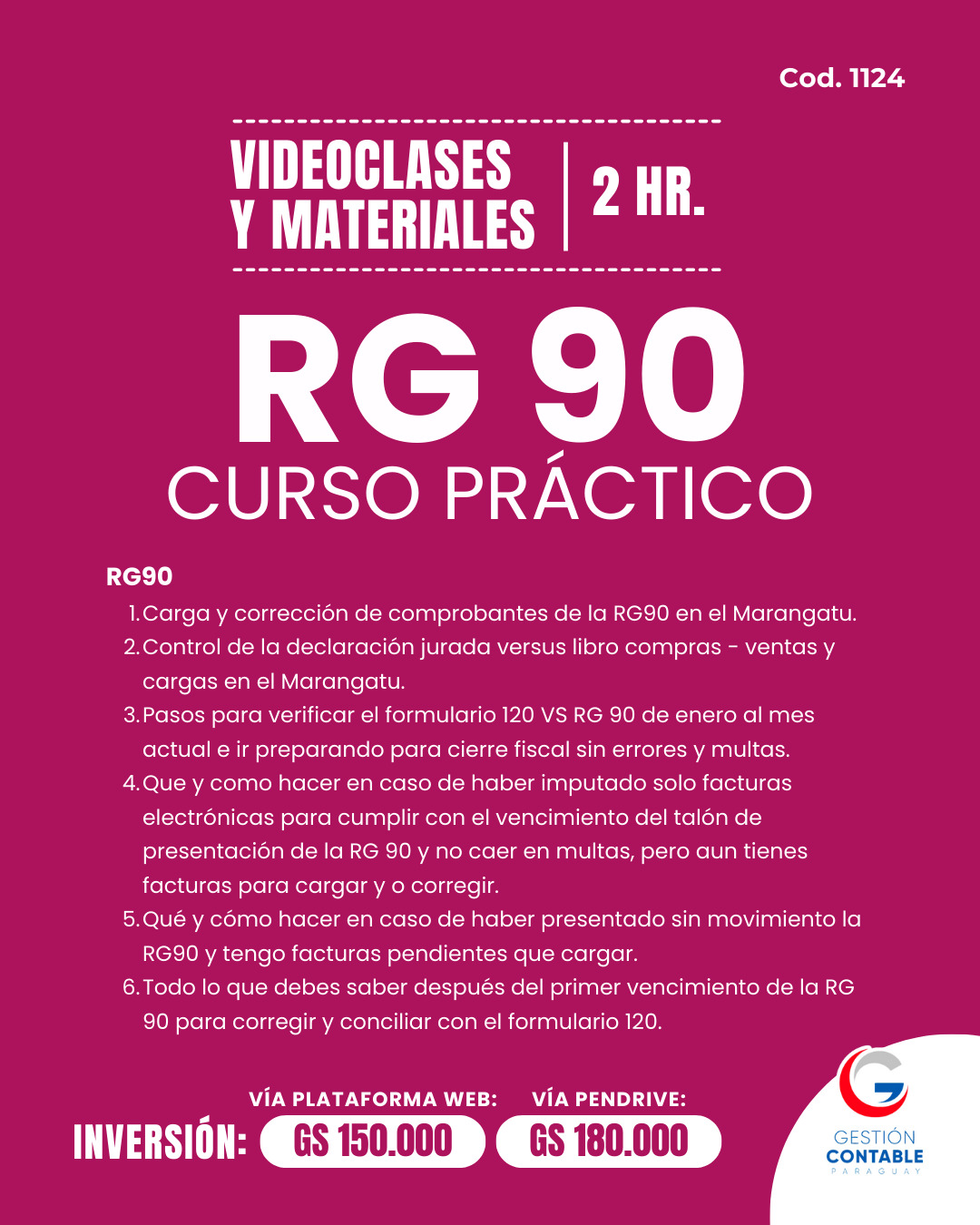 𝐕𝐈𝐃𝐄𝐎 𝐂𝐋𝐀𝐒𝐄𝐒 & 𝐌𝐀𝐓𝐄𝐑𝐈𝐀𝐋𝐄𝐒  2️⃣ horas  𝐑𝐆 𝗡°𝟗𝟎 𝐂𝐔𝐑𝐒𝐎 𝐏𝐑𝐀́𝐂𝐓𝐈𝐂𝐎