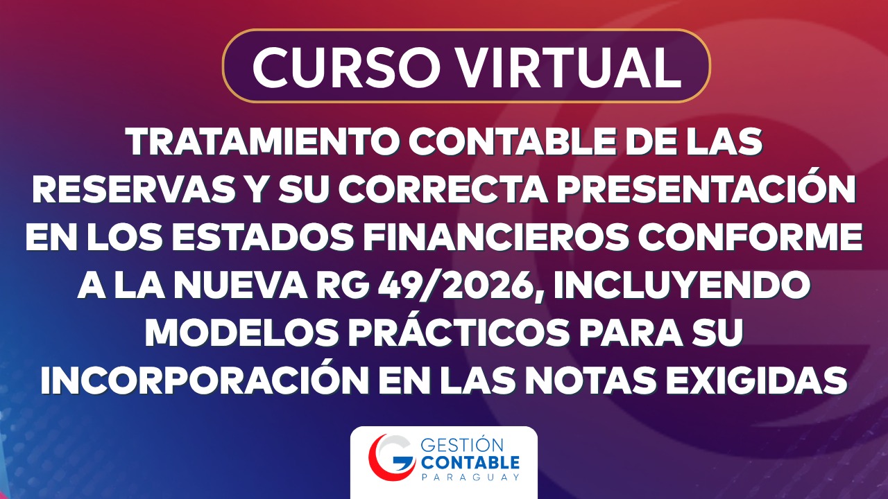 0426 TRATAMIENTO CONTABLE RESERVAS RG 49/26 (ÚNICA CLASE)