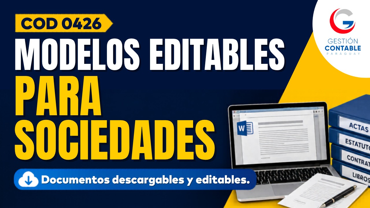 0426 MODELOS EDITABLES PARA SOCIEDADES (DESCARGABLE)