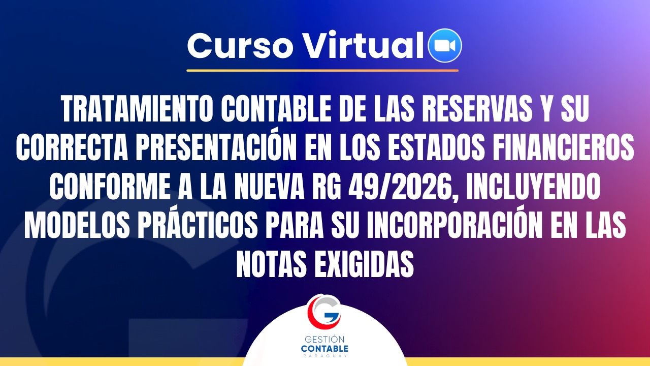 0426 NUEVA RG 49/2026 TRATAMIENTO CONTABLE RESERVAS (ÚNICA CLASE)