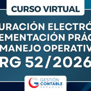 0526 FACTURACION ELECTRONICA RG 52/26 (ÚNICA CLASE)