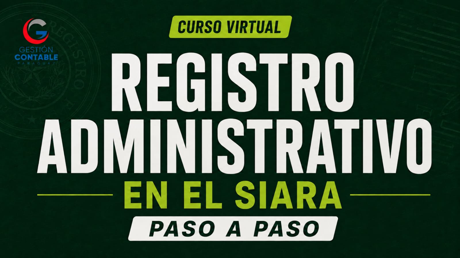0926 REGISTRO EN EL SIARA (ÚNICA CLASE)