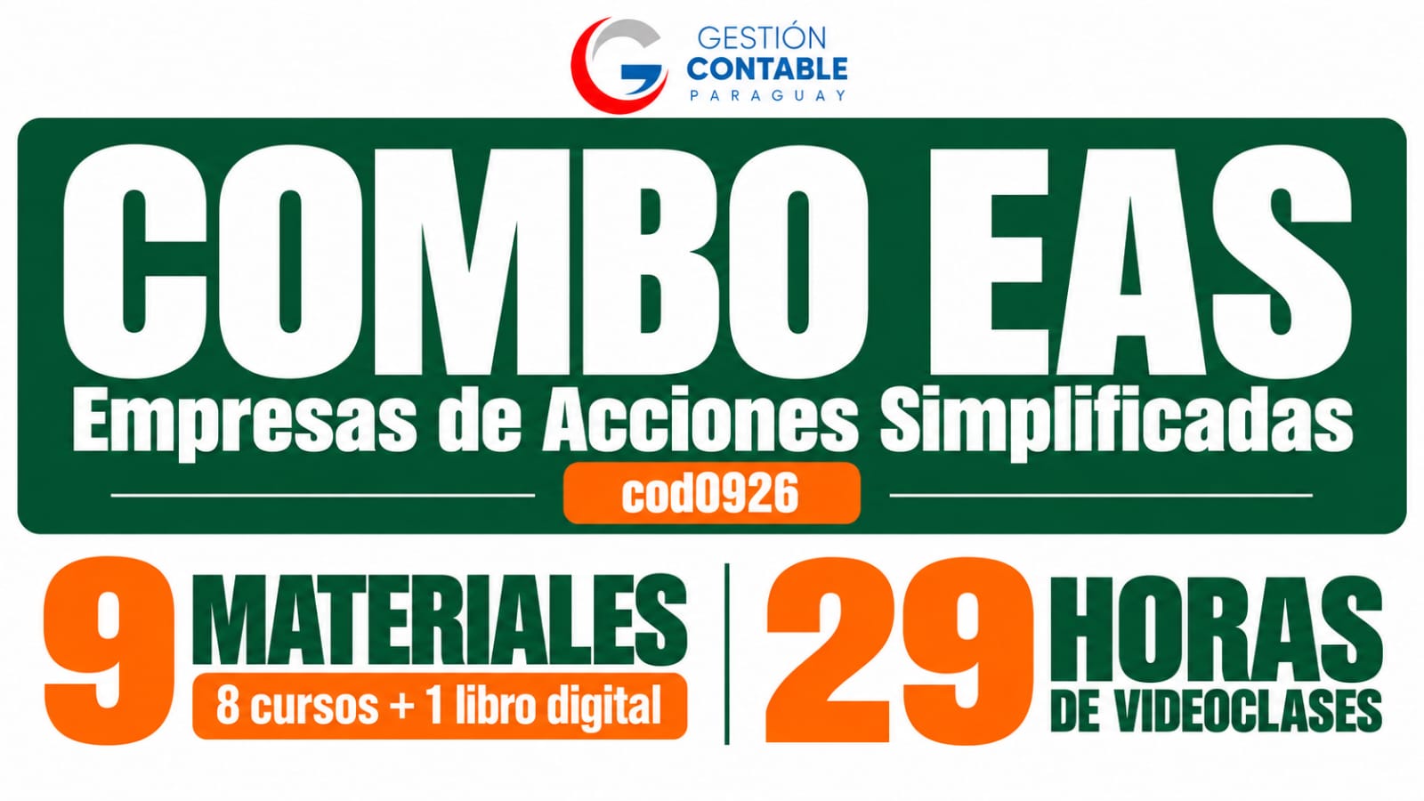 0926 COMBO EAS 9 MATERIALES DE ESTUDIO